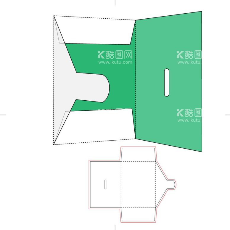 编号：67632912022102347489【酷图网】源文件下载-礼盒刀盒子立面展开图