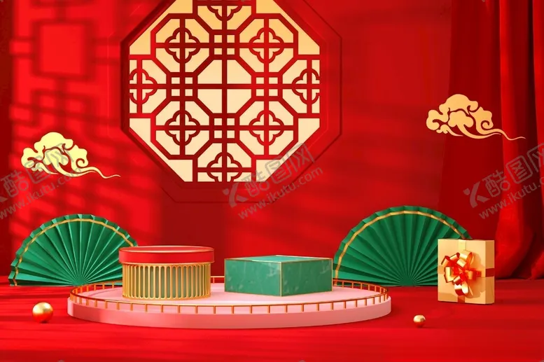 编号：21601812070127351095【酷图网】源文件下载-C4D电商海报高端三维场景
