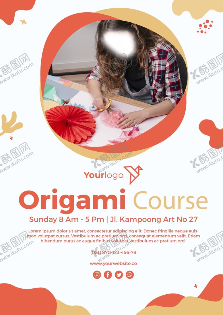 编号：44054809261800284904【酷图网】源文件下载-折纸海报