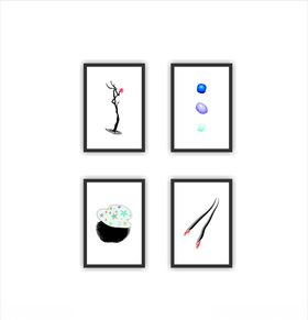 现代简约室内装饰挂画