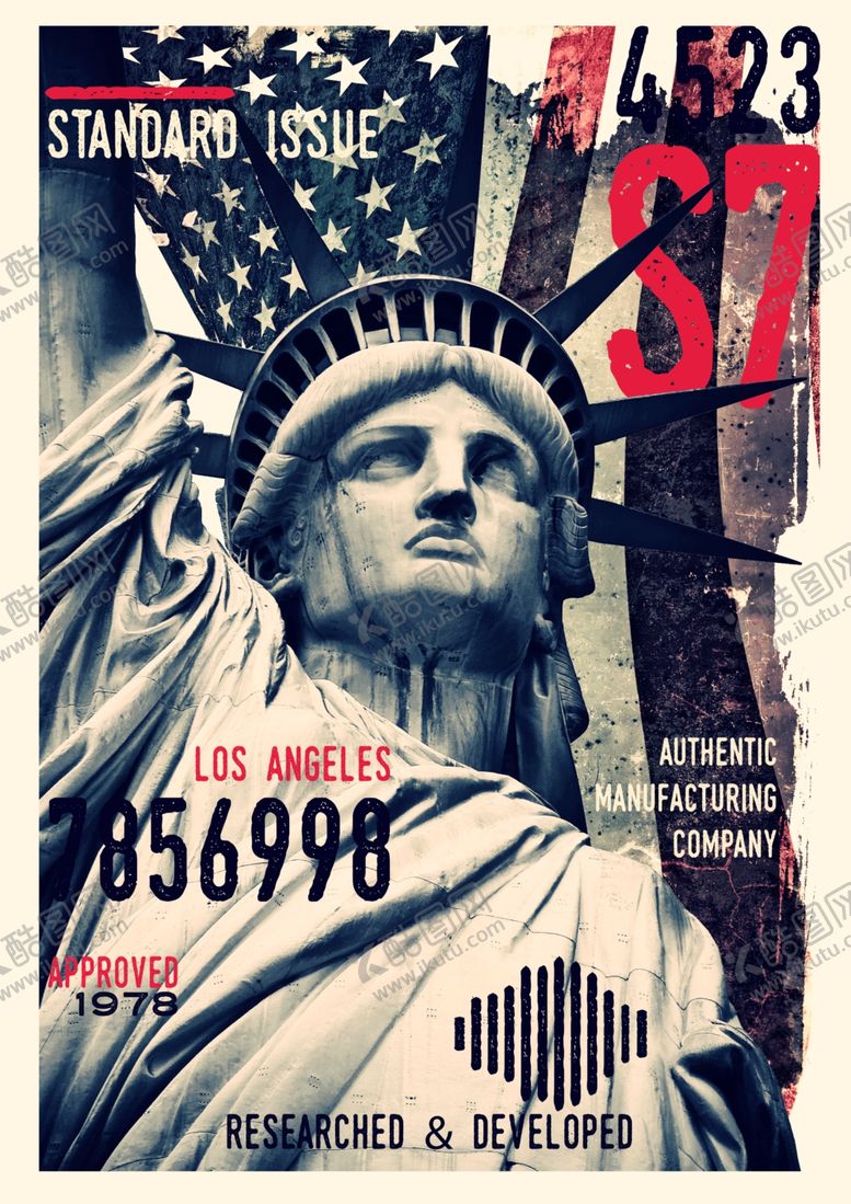 编号：63226109171620429104【酷图网】源文件下载-时尚创意国外复古海报图片