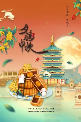 中秋广告月满佳节