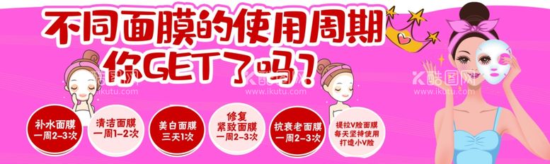 编号：49739011301105404534【酷图网】源文件下载-面膜使用方法 超市店教