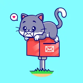 卡通猫可爱手绘咪
