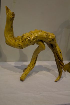 根雕驼鸟