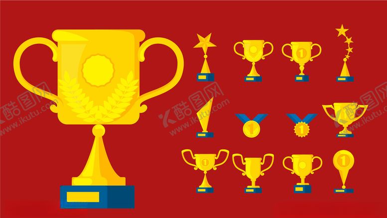 编号：87054404242255438943【酷图网】源文件下载-金色奖杯