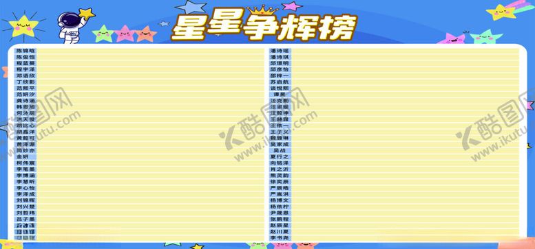 编号：89606611151345127701【酷图网】源文件下载-小学中学成绩榜