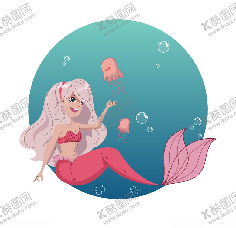 编号：11057510140405005907【酷图网】源文件下载-美人鱼