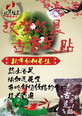 古方足浴药浴海报图片足贴