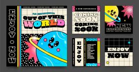 复古风格卡通派对装饰设计