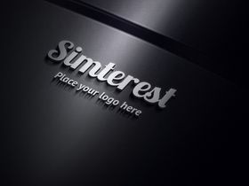 LOGO标志样机前台logo效果图导视牌贴图