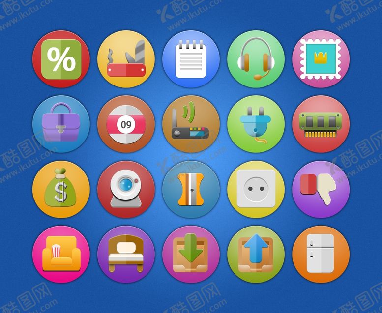 编号：92328910120953402362【酷图网】源文件下载-拟物图标