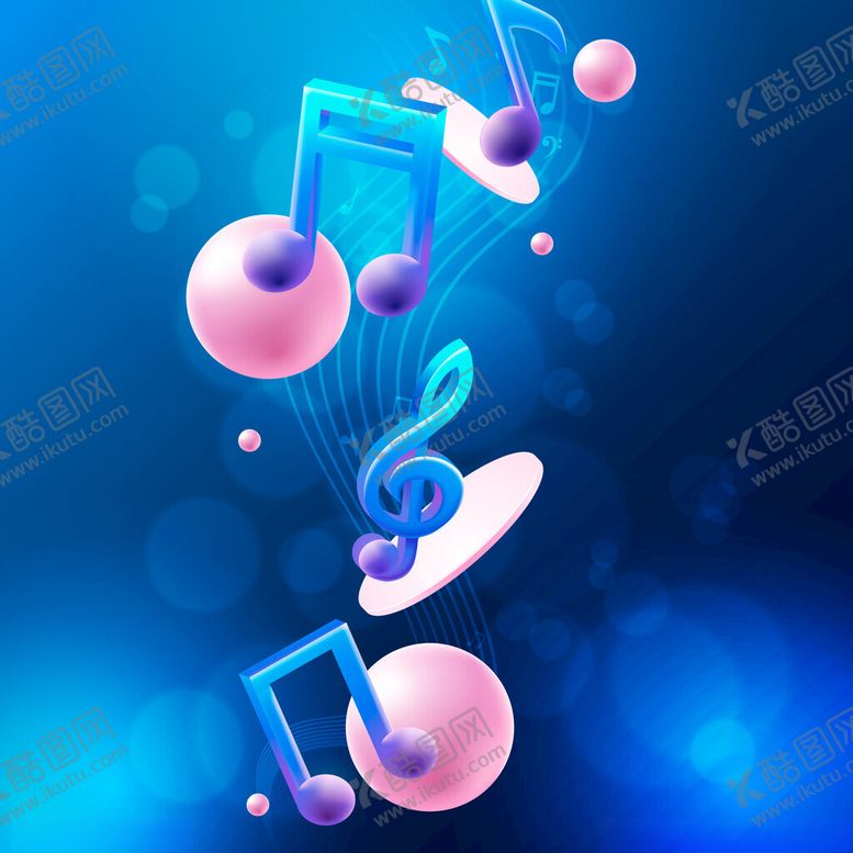 编号：39630402170615323540【酷图网】源文件下载-动感音符