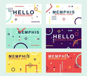 孟菲斯风格多彩图案设计