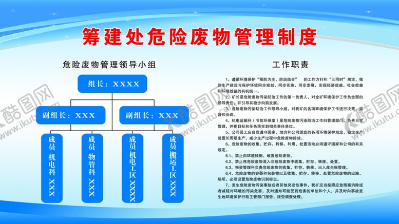 编号：41640910040921297415【酷图网】源文件下载-筹建处危险废物管理制度