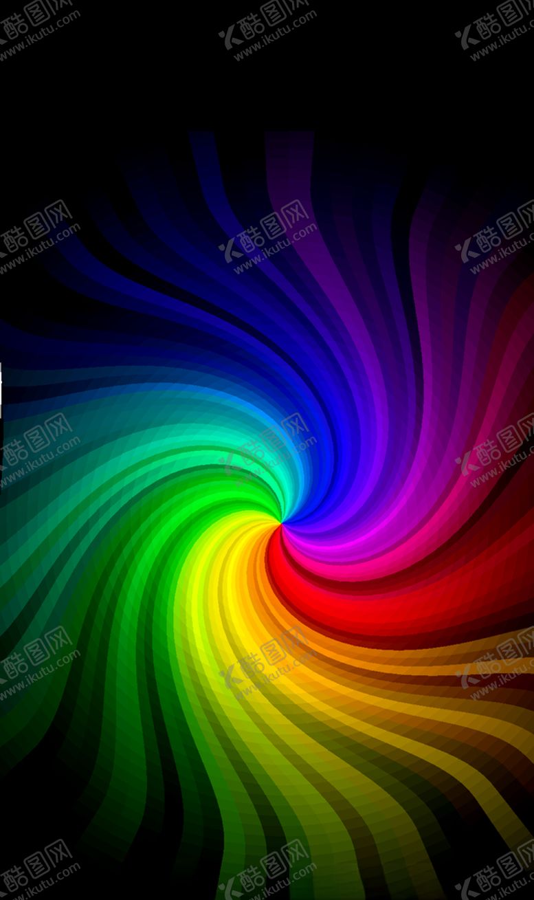 编号：46444209241841089404【酷图网】源文件下载-立体几何炫光彩虹条纹海报封面背