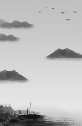 山水画素材