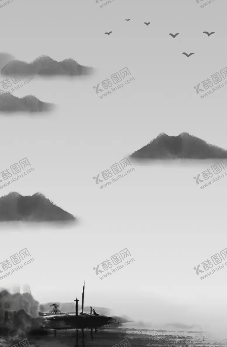 编号：22911807020324267838【酷图网】源文件下载-山水画素材