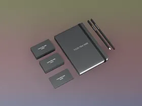 办公用品样机名片VI