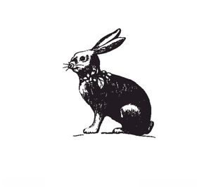 兔子简笔画矢量素材