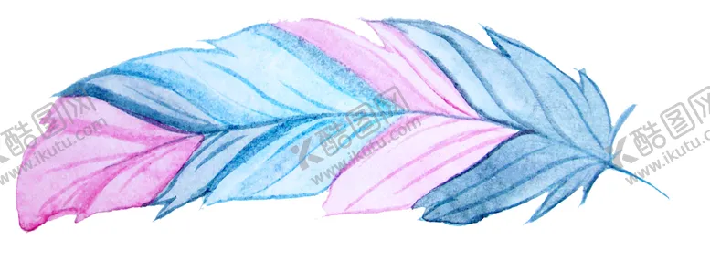 编号：76510809281752395368【酷图网】源文件下载-手绘水彩羽毛