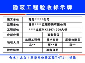 工程状况提示牌