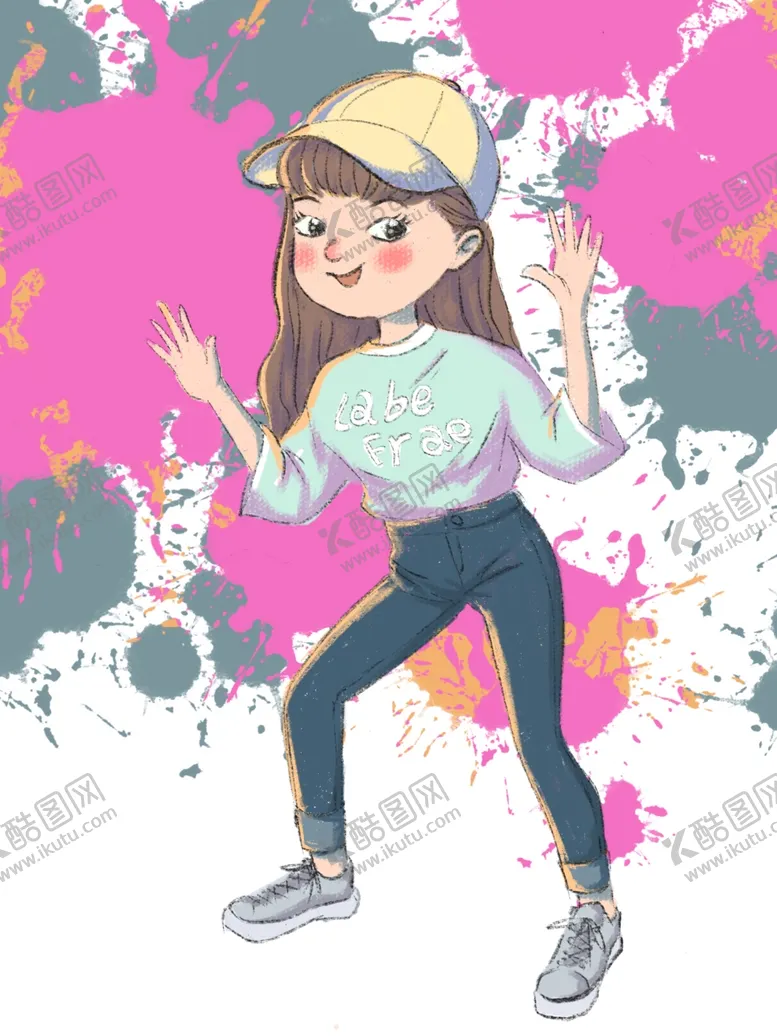 编号：31284701250322029498【酷图网】源文件下载-卡通小女孩