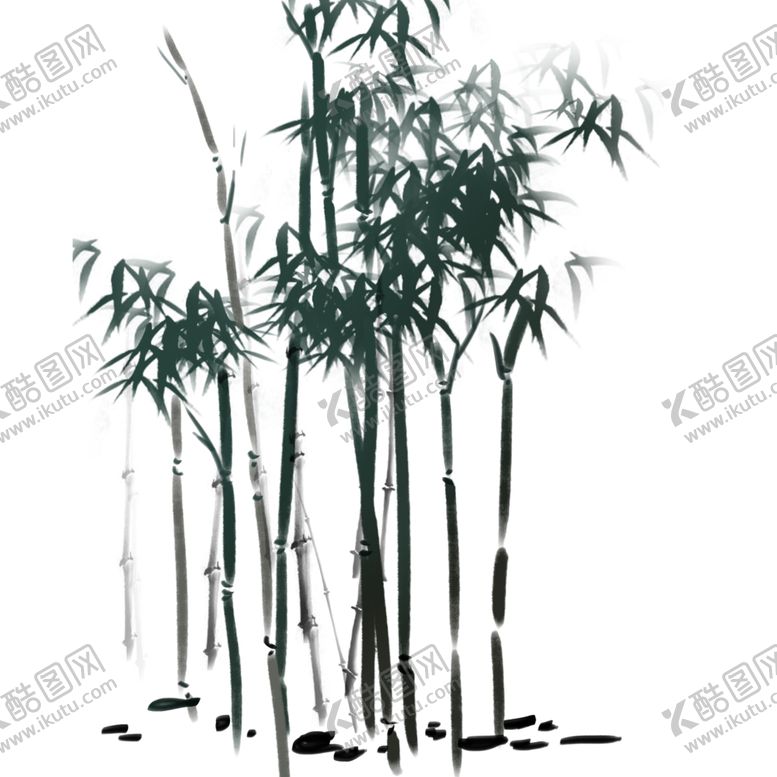 编号：54458810130514146955【酷图网】源文件下载-水墨竹子