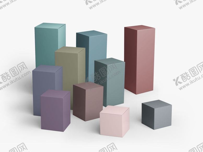 编号：71038409132147201660【酷图网】源文件下载-包装盒样机盒子贴图盒子样机