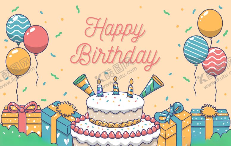 编号：47185206242321319658【酷图网】源文件下载-生日蛋糕