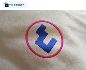 牛仔布料刺绣效果LOGO样机