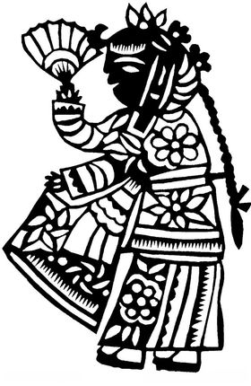 剪纸民俗龙纹传统元素龙凤呈祥神兽