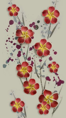 花卉浮雕