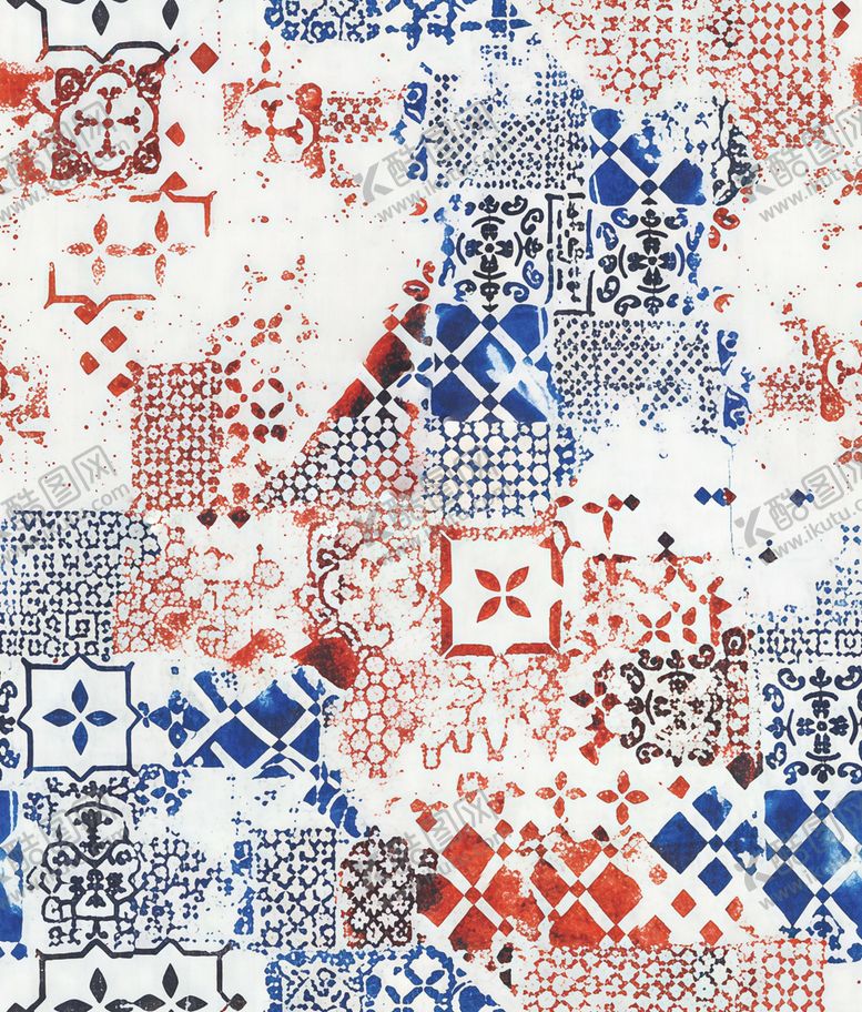 编号：26651504040717122557【酷图网】源文件下载-几何图案拼接抽象艺术图