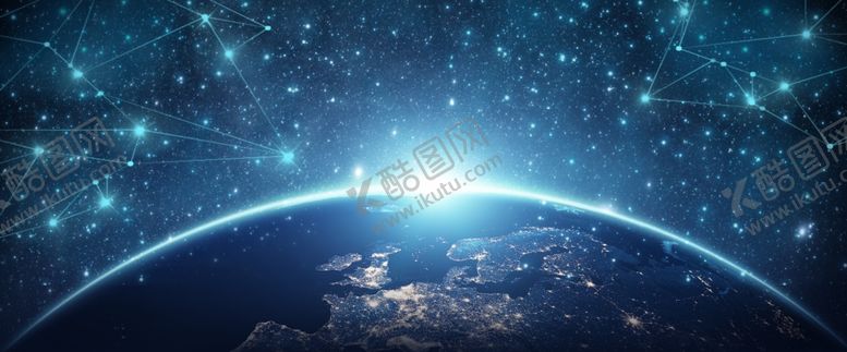 编号：63626705071359516864【酷图网】源文件下载-蓝色科技企业未来海报背景素材