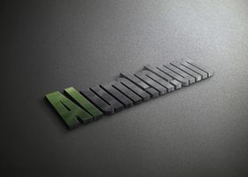 LOGO展示效果图标志贴样机复古样机水彩晕开