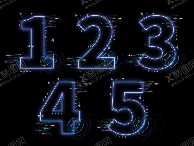 编号：52634909290453520542【酷图网】源文件下载-科技感倒计时创意设计艺术字元素