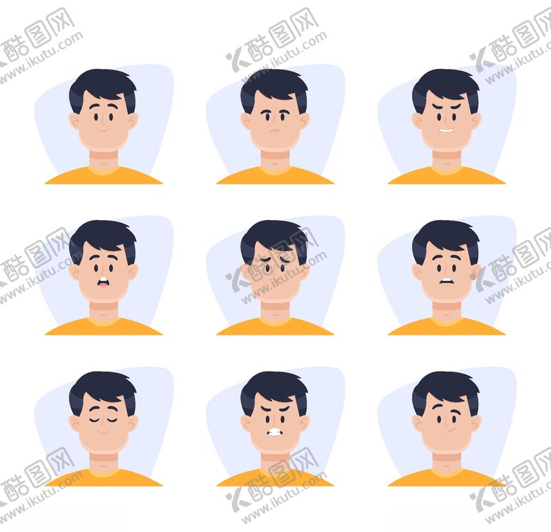 编号：49433910251313471516【酷图网】源文件下载-不同表情