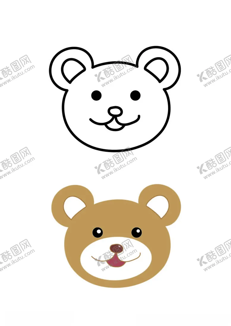 编号：82586802261935396324【酷图网】源文件下载-矢量卡通熊形象