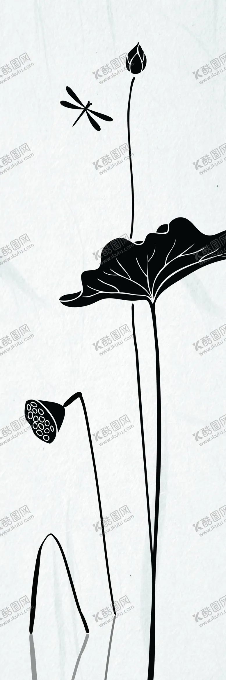 编号：94708207010705034518【酷图网】源文件下载-莲花荷花鱼装饰画