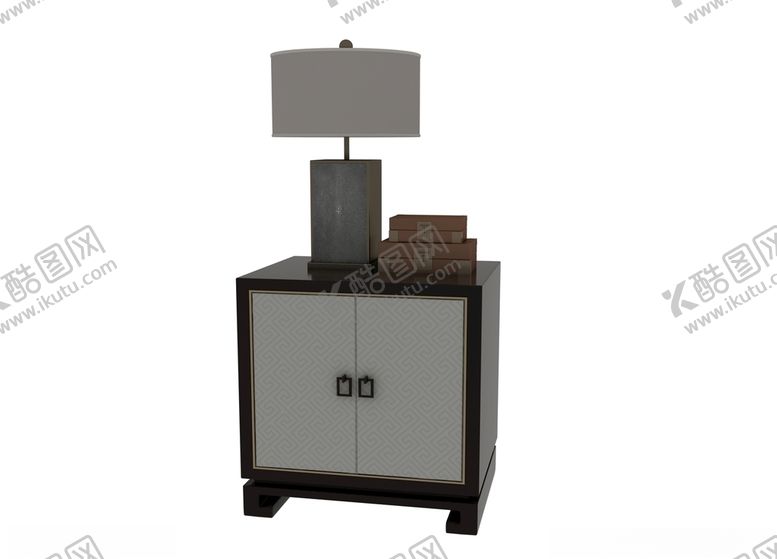 编号：17240009191936358098【酷图网】源文件下载-中式台灯3d模型