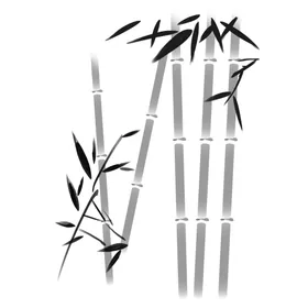 水墨竹子PNG