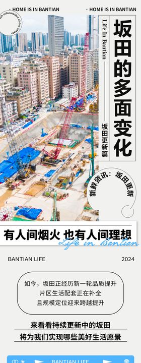 地产项目价值点改造城市筹备期长图海报