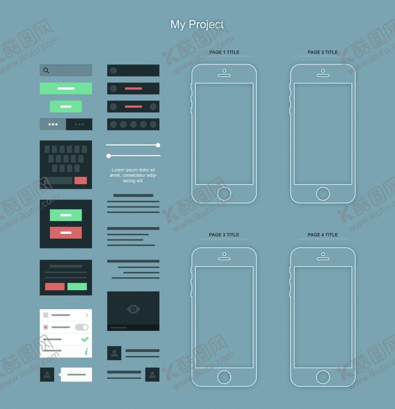 编号：91230710290700026112【酷图网】源文件下载-手机ui设计