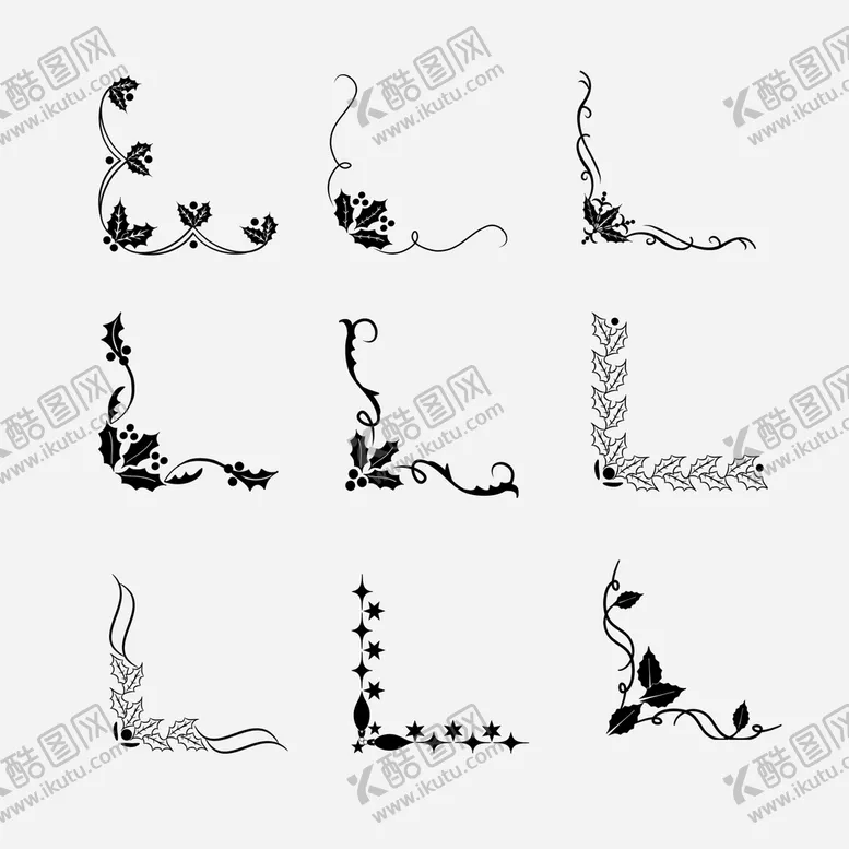 编号：76195009180821205043【酷图网】源文件下载-欧式花边角框素材元素