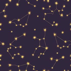 几何几何星星空无缝拼接印花图案