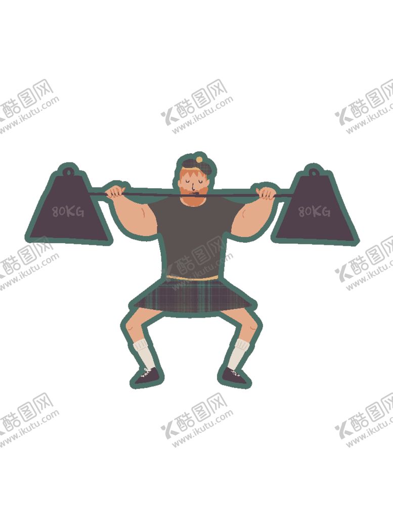 编号：53547010291628097414【酷图网】源文件下载-举重人儿