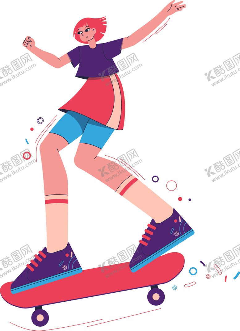 编号：81757202141518479734【酷图网】源文件下载-人物运动插画