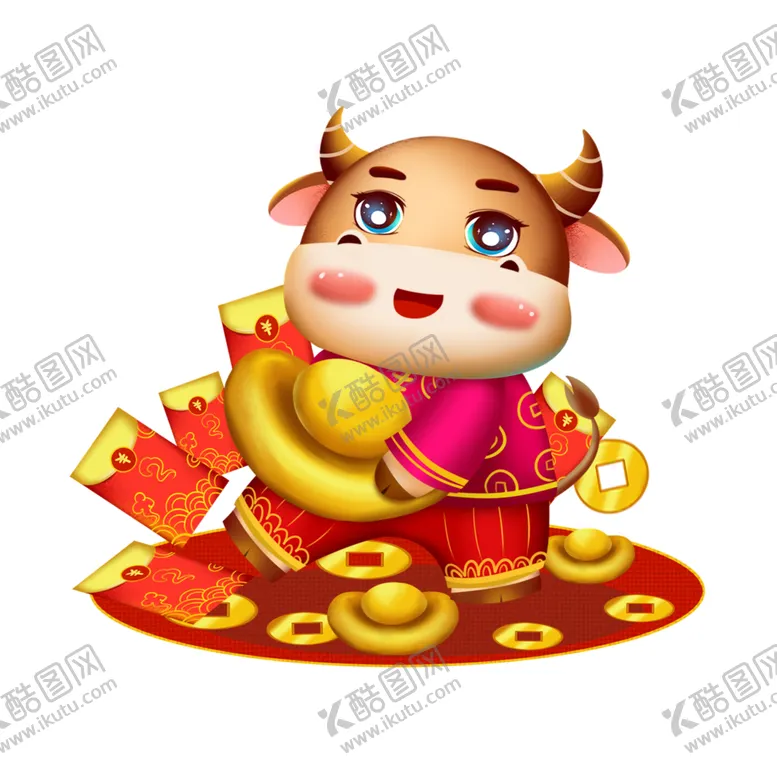 编号：68269704201418241000【酷图网】源文件下载-牛卡通形象(208)