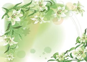 水仙花花环绿色花环